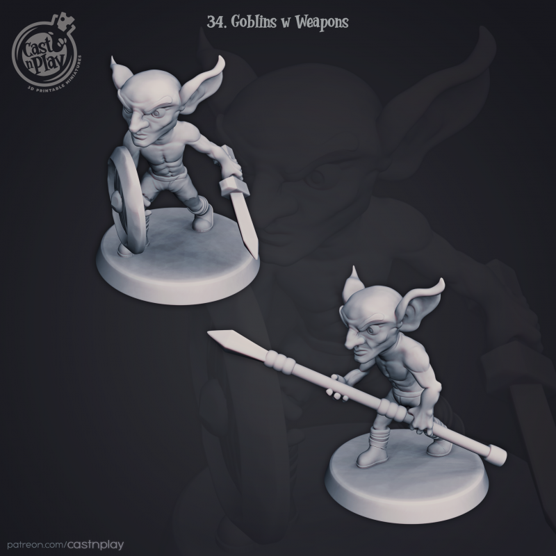 kit 2x Goblins Weapons - CastNPlay