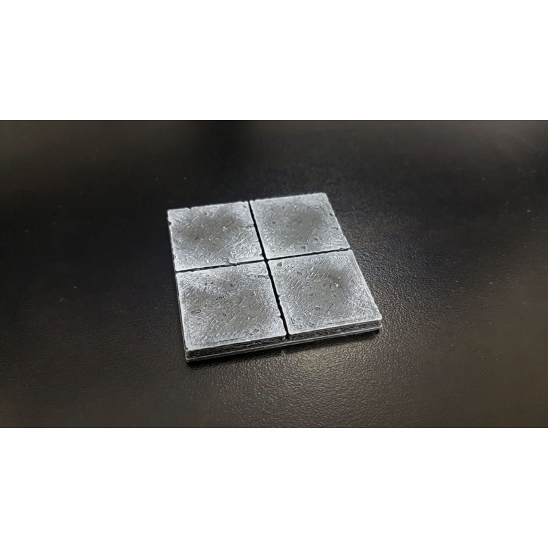 Grid Rpg Modular 4 Pçs - (5cmx5cm) - Cenário de Pedras