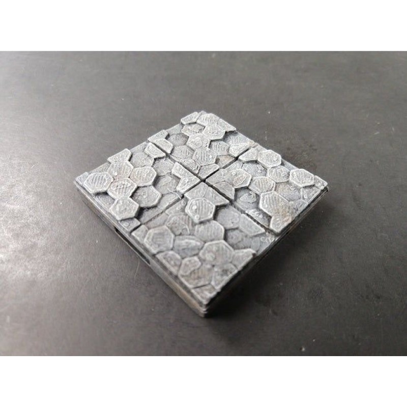 Grid Rpg Modular 4 Pçs - (5cmx5cm) - Cenário de Pedras Vulcânicas