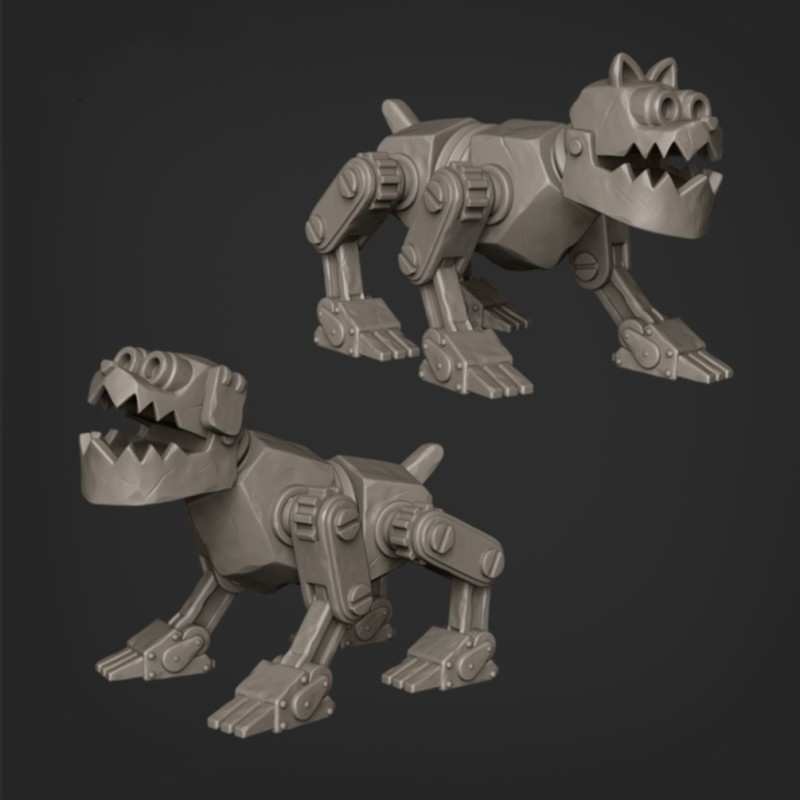 Animais Mecânicos - Gato e Cachorro