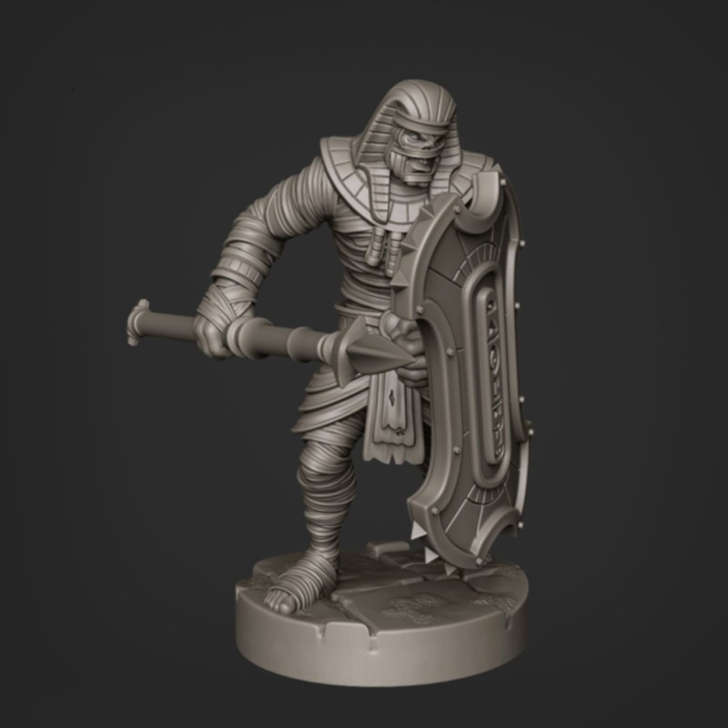 Múmia Faraó - Lança e Escudo